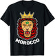 Morocco Shirt Soccer Morocco Flag Moroccan Lion Men Women
