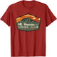 Retro Vesuvius Hiking Tourism for Italy Travel Vintage
