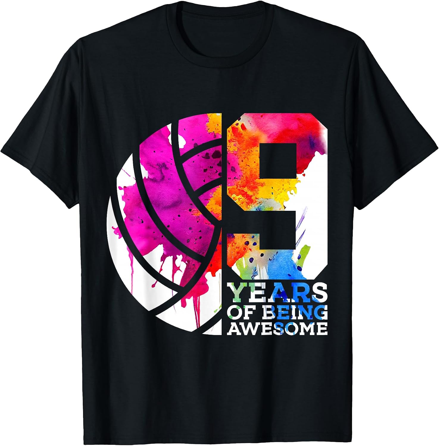 9 Years of Being Awesome Volleyball 9th Birthday