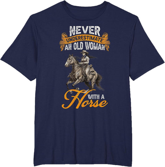 Never Underestimate an Old Woman with A Horse, Riding Horses