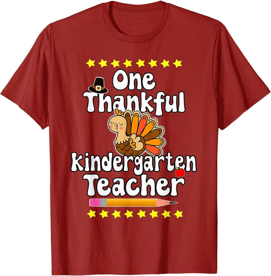 One Thankful Kindergarten Teacher Happy Thanksgiving Turkey
