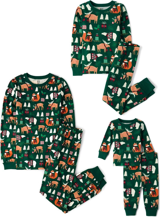 The Children's Place -baby Family Matching, Christmas and Holiday Pajama Sets, Cotton