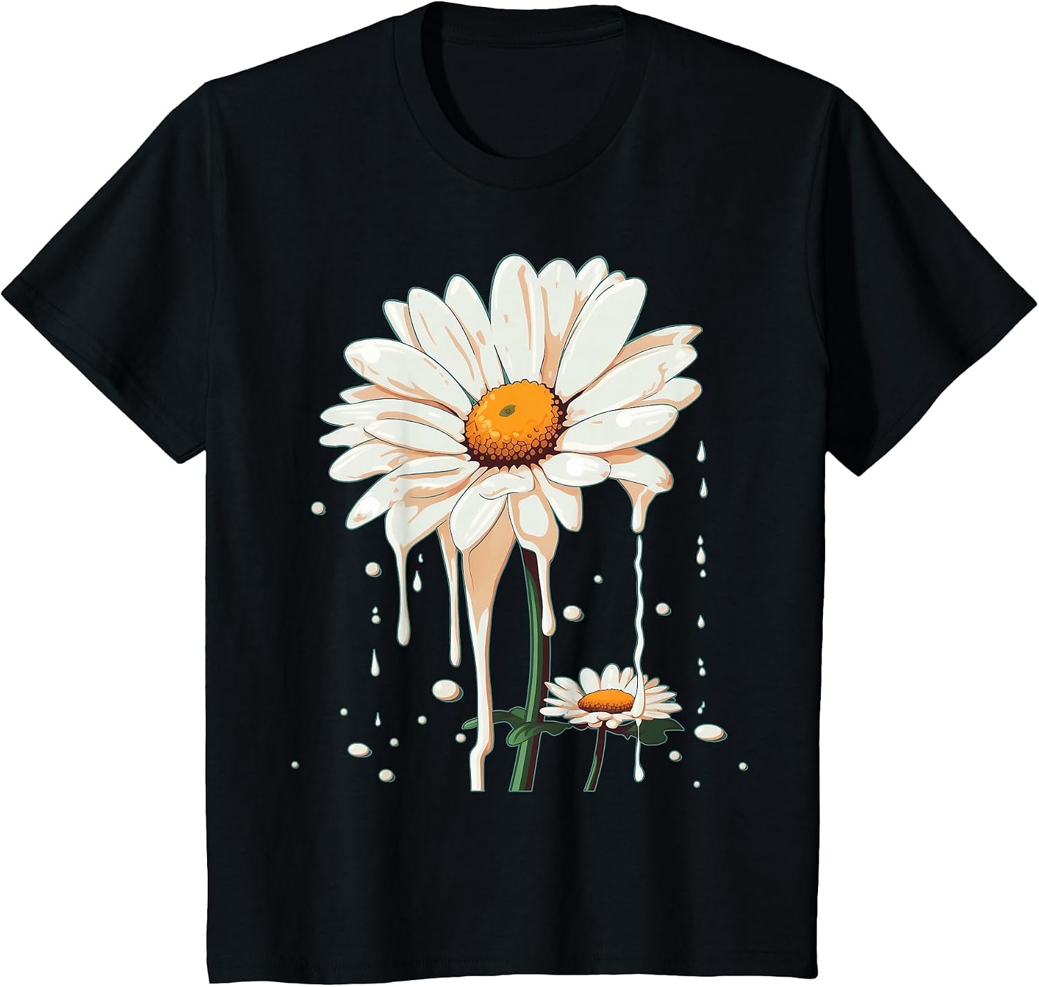 Dripping Daisy Flower on Melting Daisy Flower