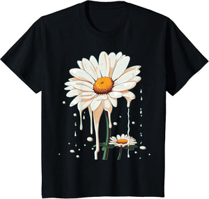 Dripping Daisy Flower on Melting Daisy Flower