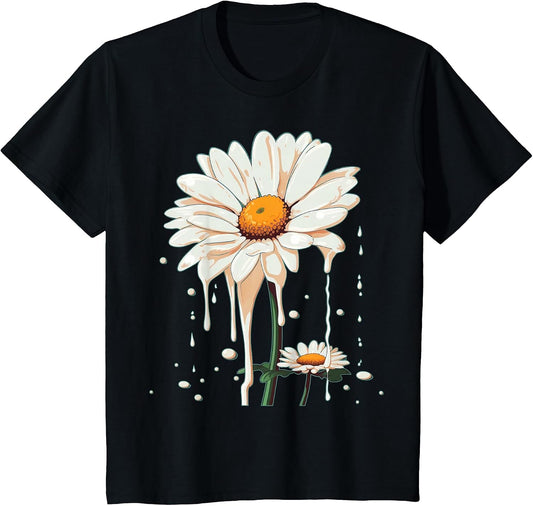 Dripping Daisy Flower on Melting Daisy Flower