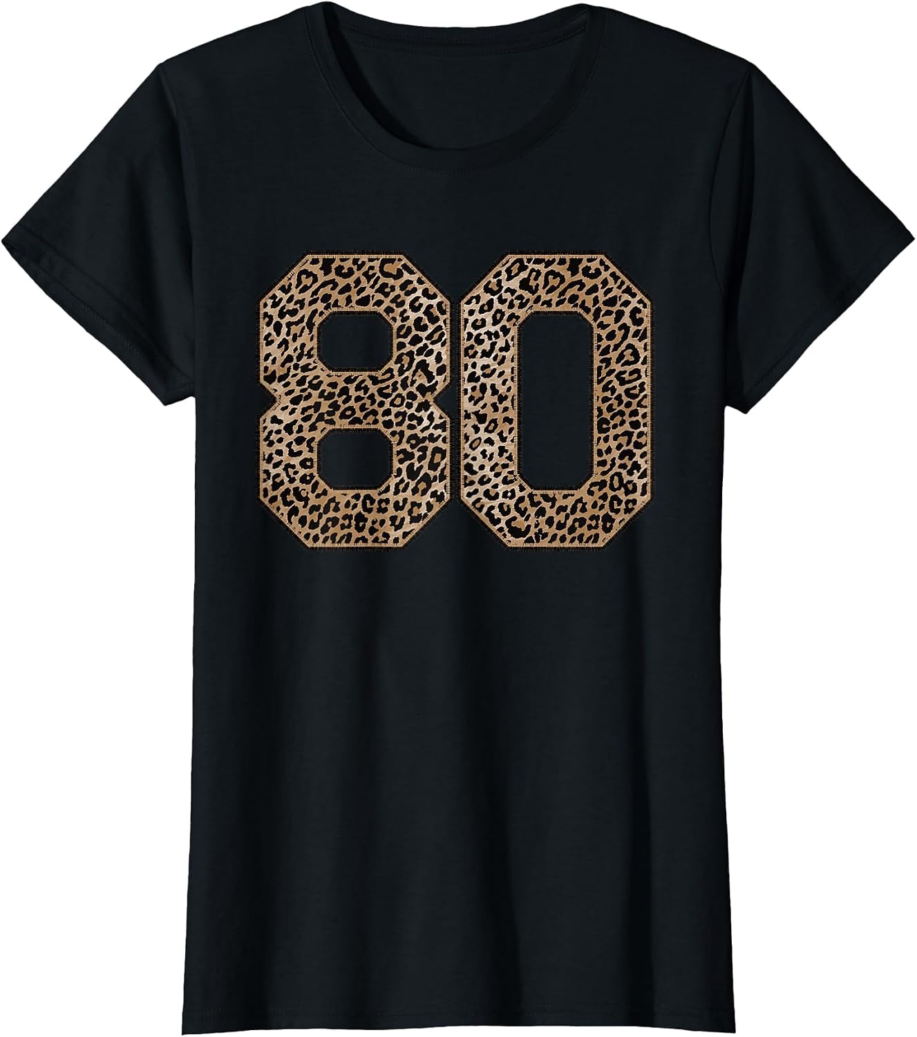 Leopard Number 80 Athlete Sports Jersey Supporter Fanwear