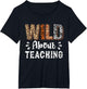 Wild About Teaching Teacher Lover Animals Leopard Zebra