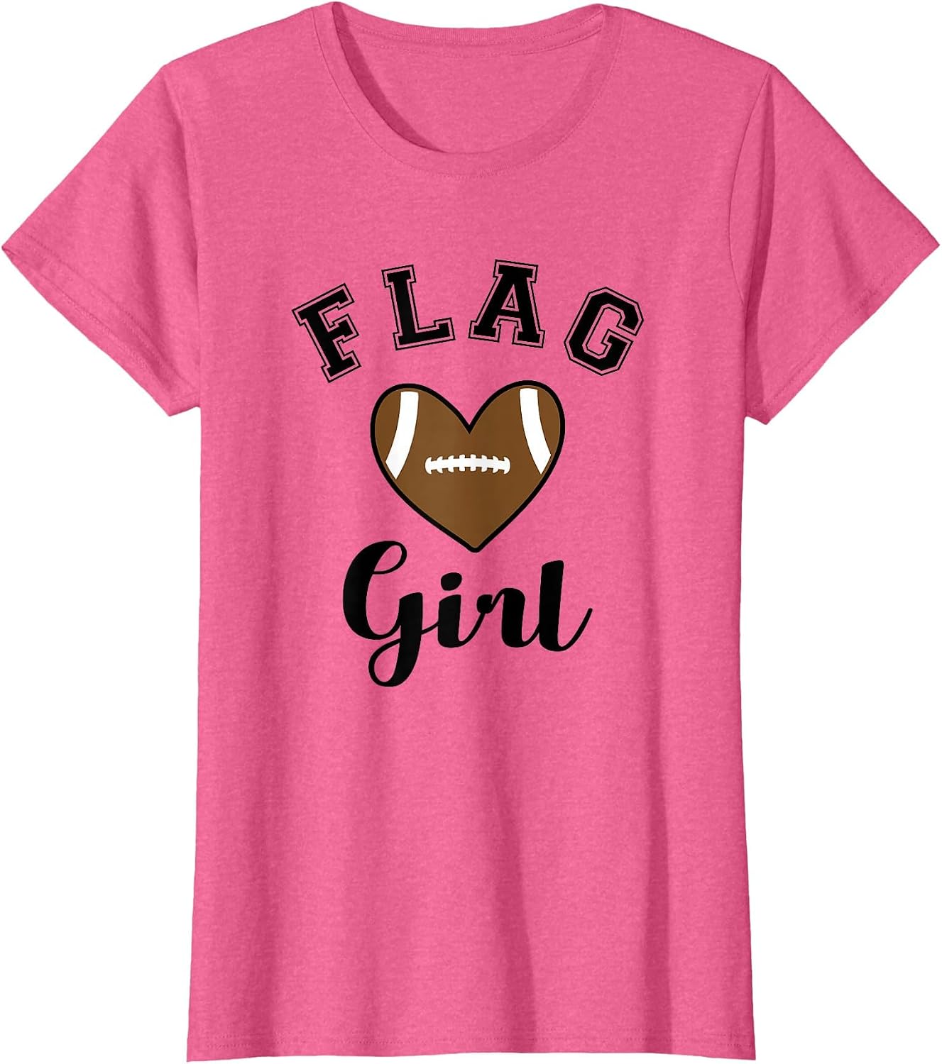 Flag Football Flag Girl Heart