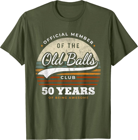 Official Member Old Balls Club 50 Years Funny 50th Birthday