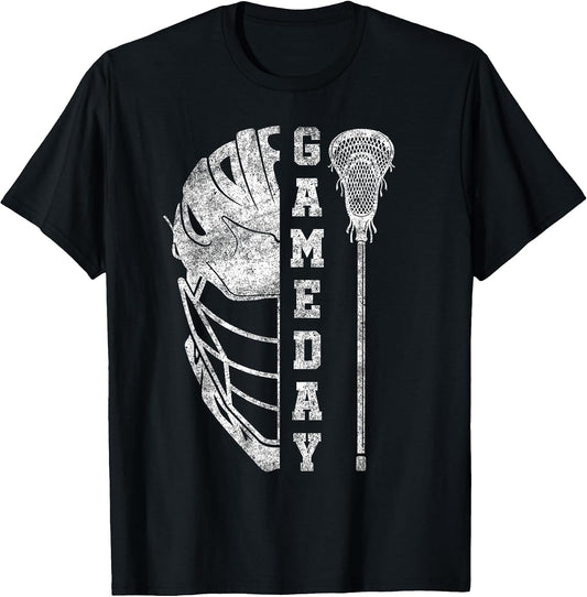 Game Day Lacrosse Season Funny Men Women Team Sports Vintage
