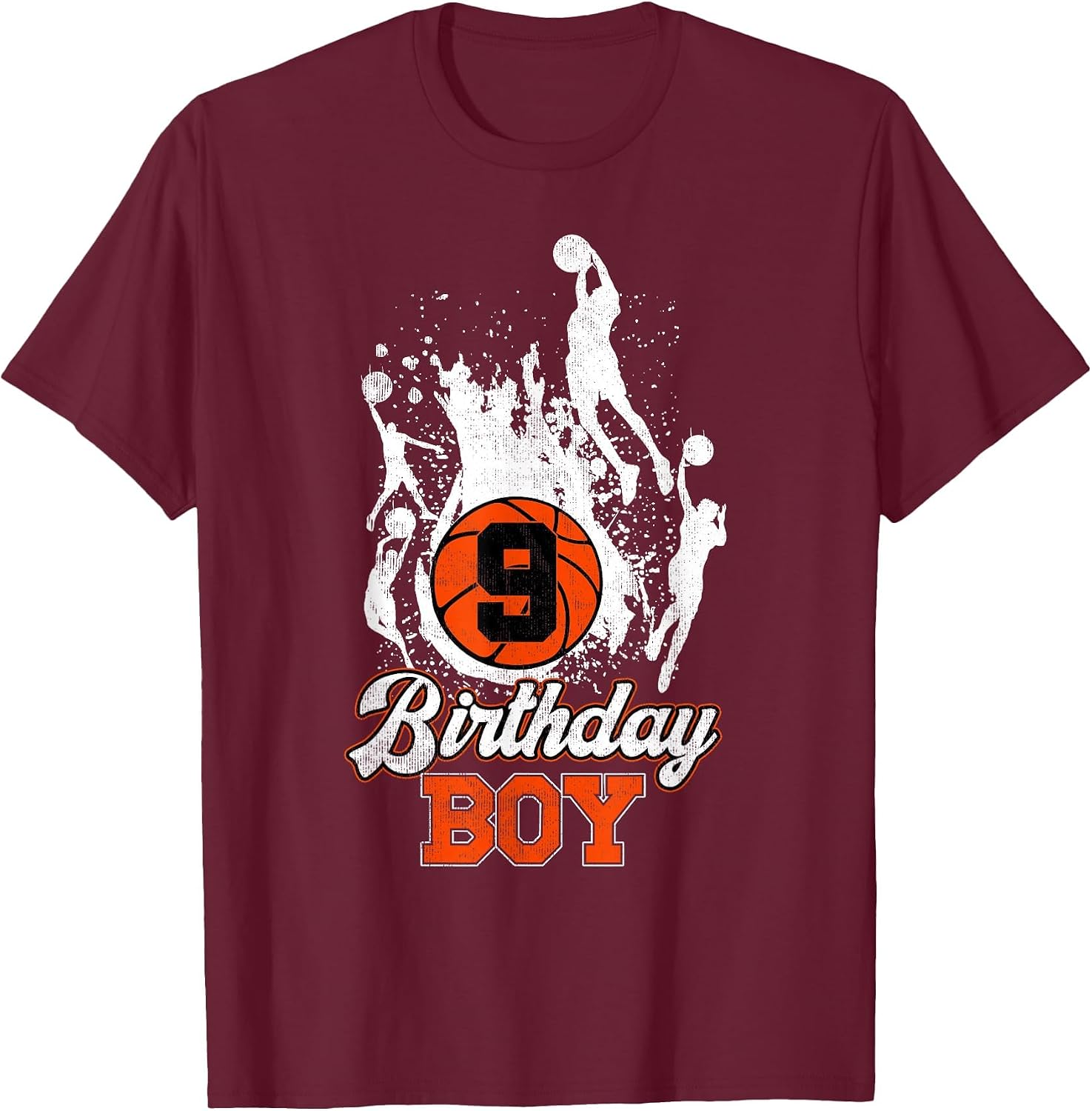 9th Birthday Basketball Theme Birthday Boy 9Yrs Old