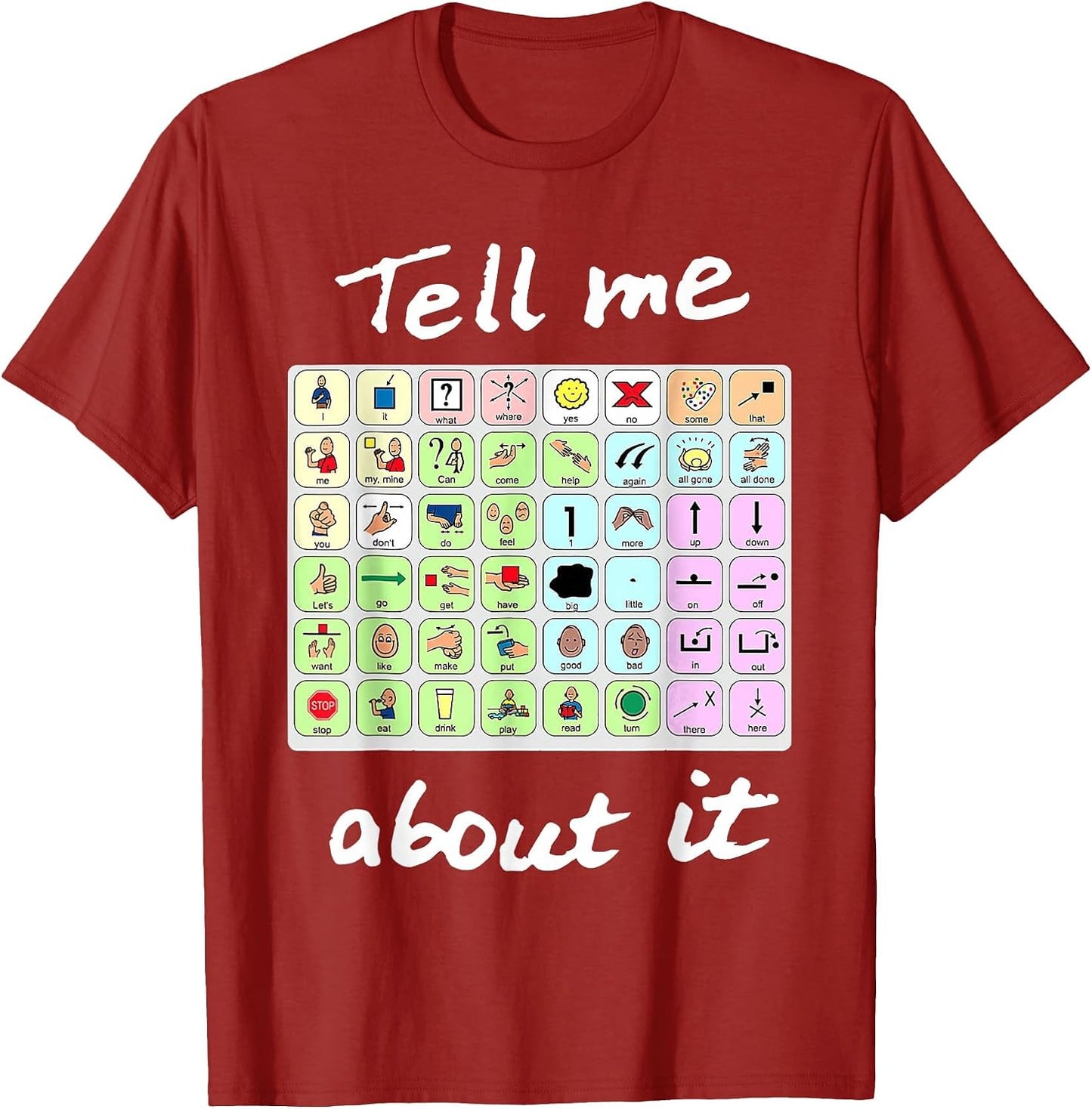 Funny Tell Me About It Speech Pathology AAC Sped Teacher