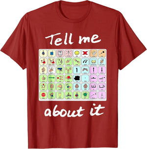 Funny Tell Me About It Speech Pathology AAC Sped Teacher