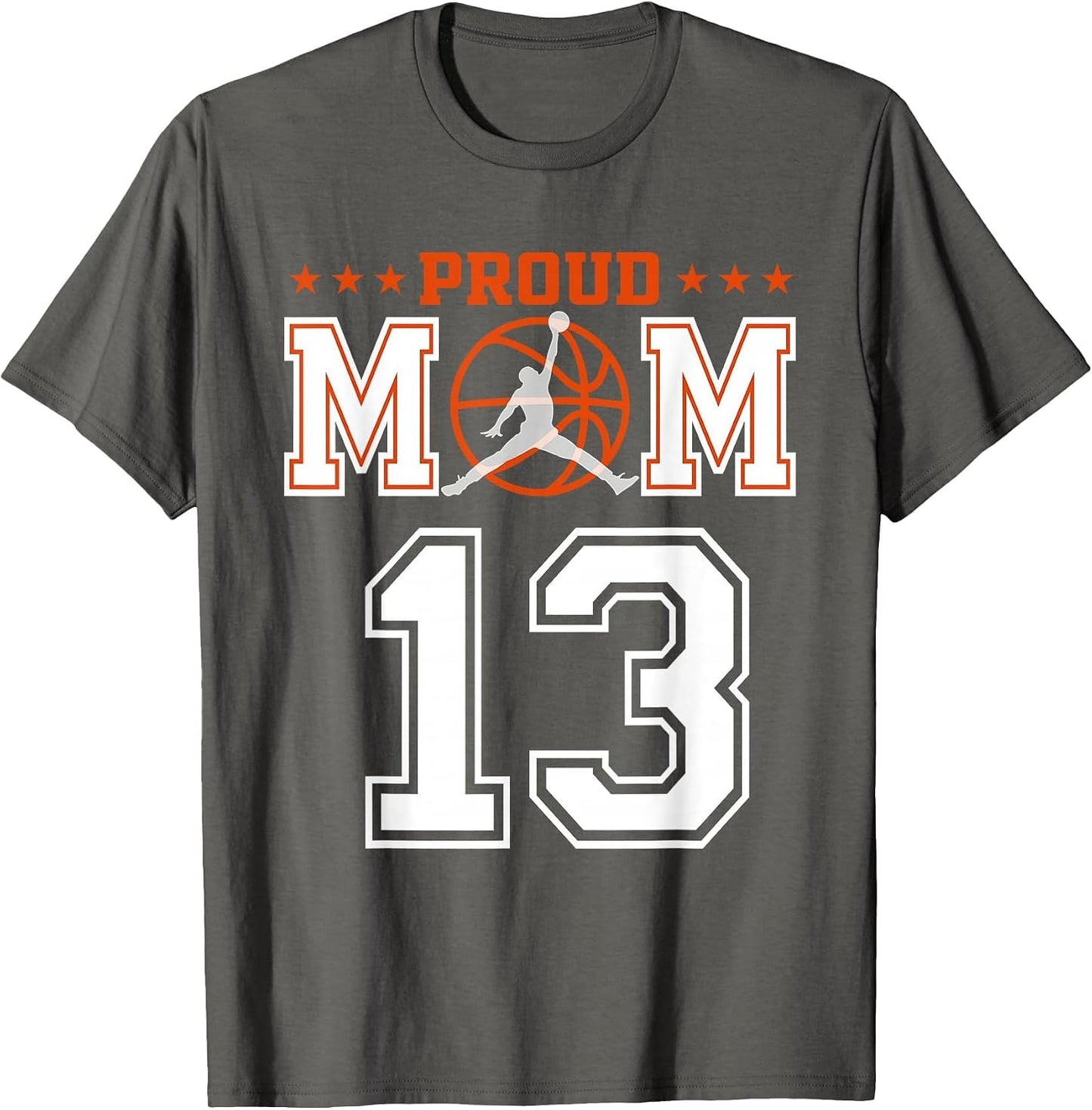 Custom Number 13 Proud Basketball Mom Personalized Sport Lov