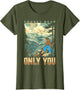 Smokey Bear Only You Vintage WPA Style Mountains Art Scene