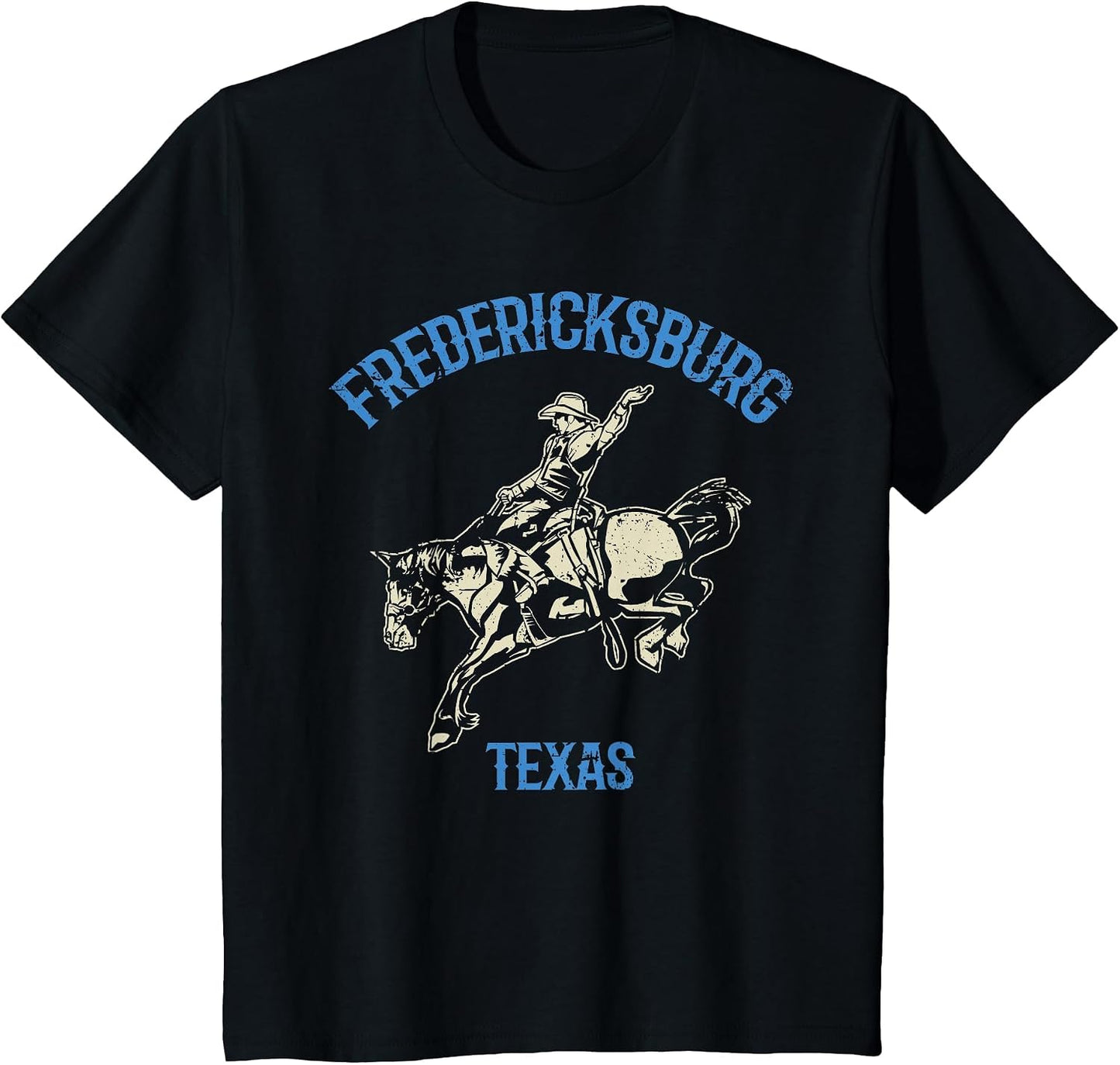 Fredericksburg Texas Cowboy and Bucking Horse Design