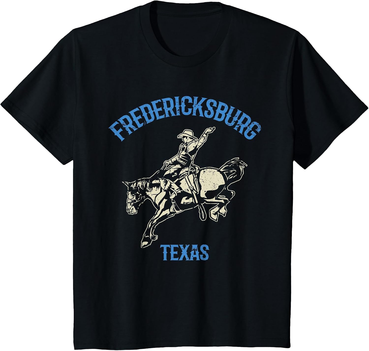 Fredericksburg Texas Cowboy and Bucking Horse Design