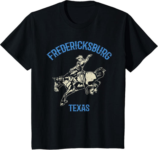 Fredericksburg Texas Cowboy and Bucking Horse Design