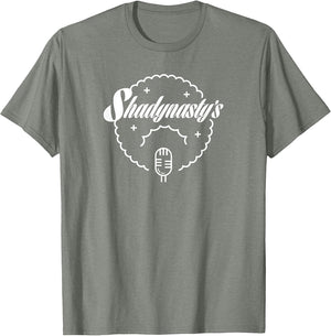 Shadynasty Jazz Club Sign, Afro Singer with Retro Microphone