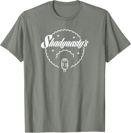 Shadynasty Jazz Club Sign, Afro Singer with Retro Microphone