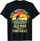 Cool Tennis Art For Grandpa Men Tennis Player Racket Sport