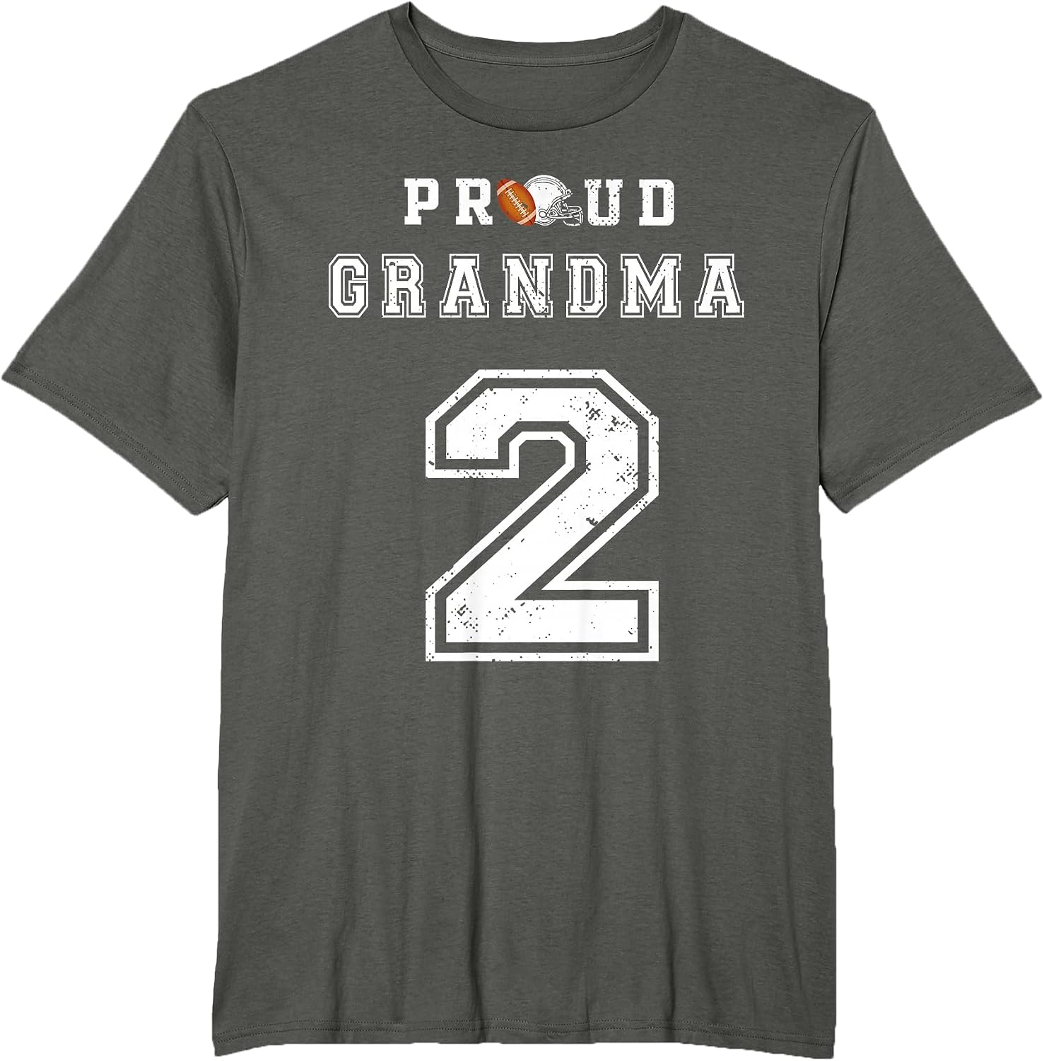 Custom Proud Football Grandma Number 2 Personalized
