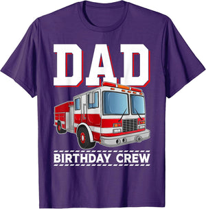 Dad Birthday Crew Firefighter Fire Truck Themed Party