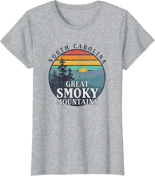 Great Smoky Mountains National Park Retro Sunset