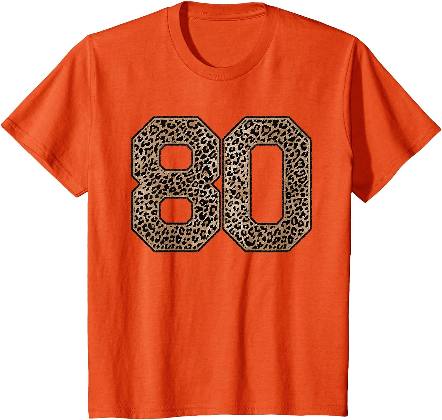 Leopard Number 80 Athlete Sports Jersey Supporter Fanwear