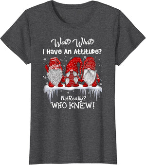 Wait What I Have an Attitude no Really who Knew gnome Xmas