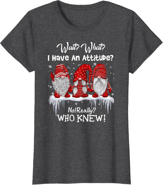 Wait What I Have an Attitude no Really who Knew gnome Xmas