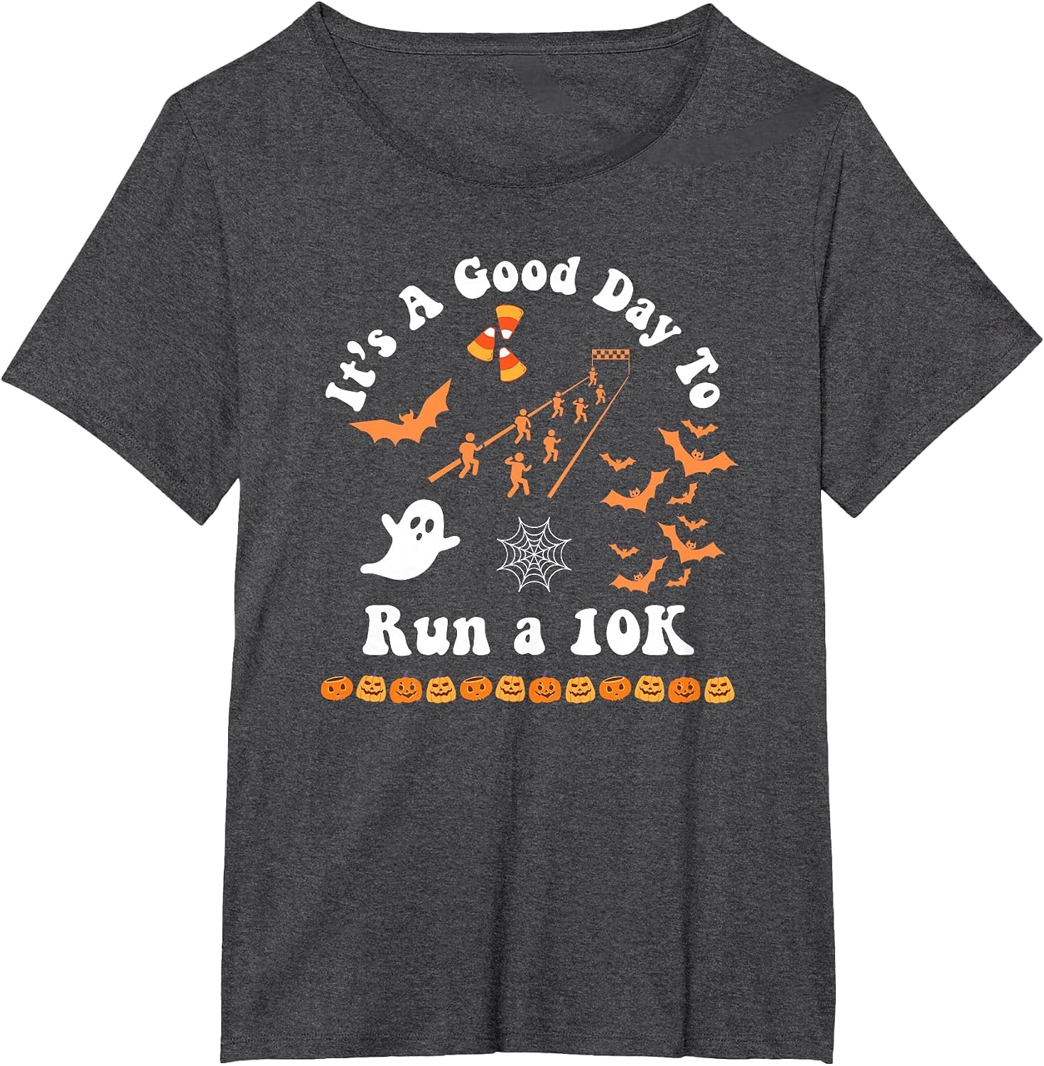 10K Run Runner Running Halloween Spooky Retro Groovy