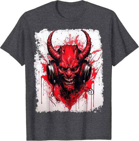 Devil Red Demon Imp Hell Halloween Music DJ Festival