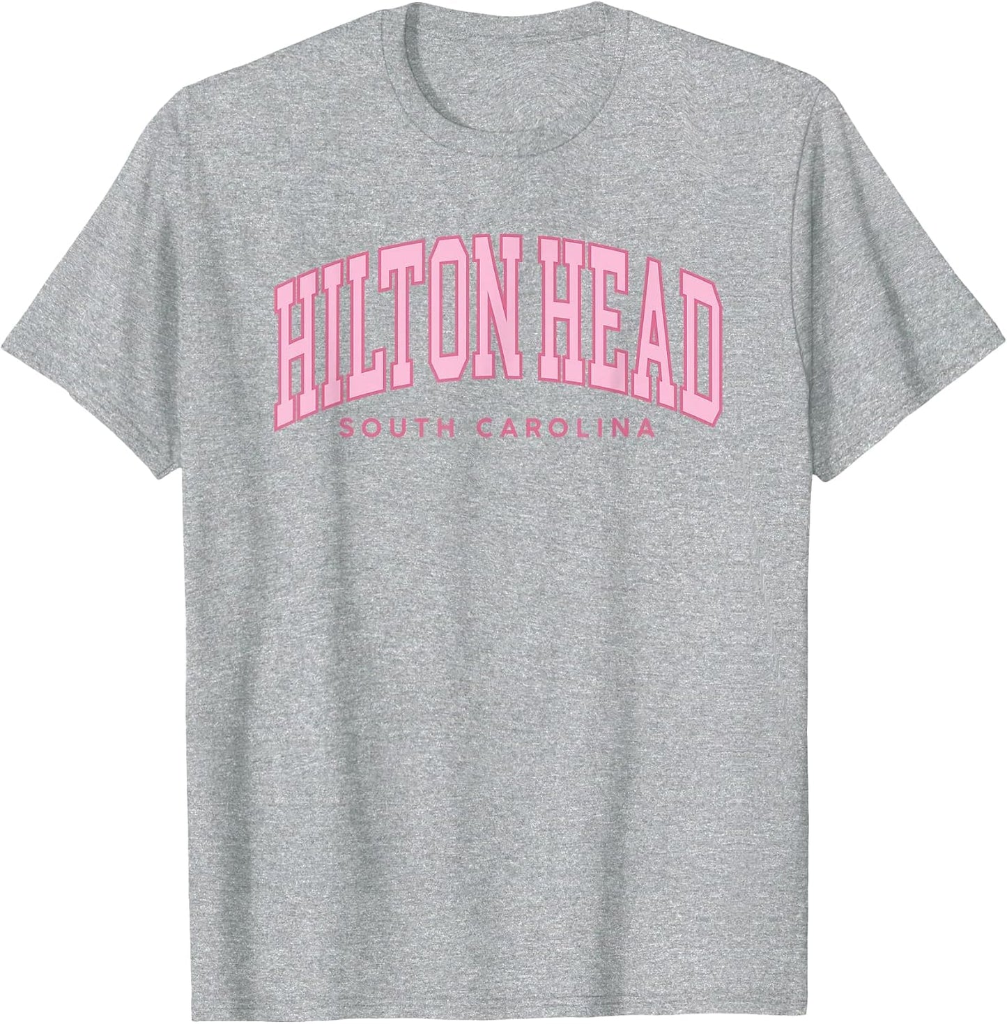 Hilton Head South Carolina Pink Retro Preppy Throwback Girls