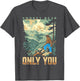 Smokey Bear Only You Vintage WPA Style Mountains Art Scene