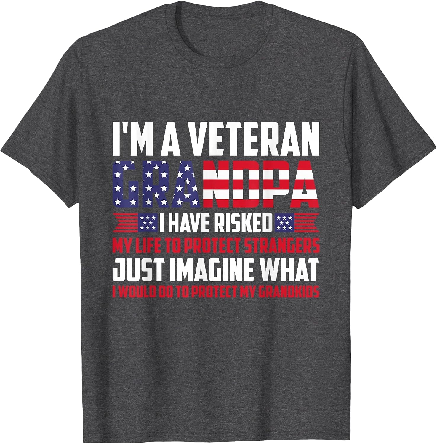 Funny Veteran Grandpa Proud Vet Grandfather Fathers Day