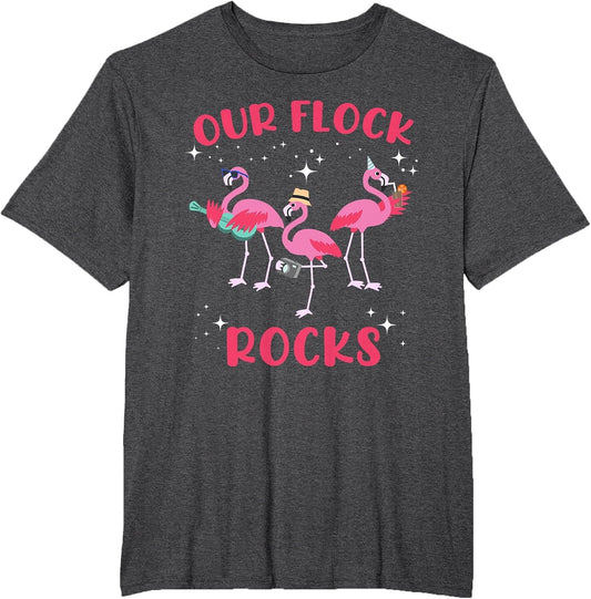 Our Flock Rocks Flamingo Matching Family Vacation Group