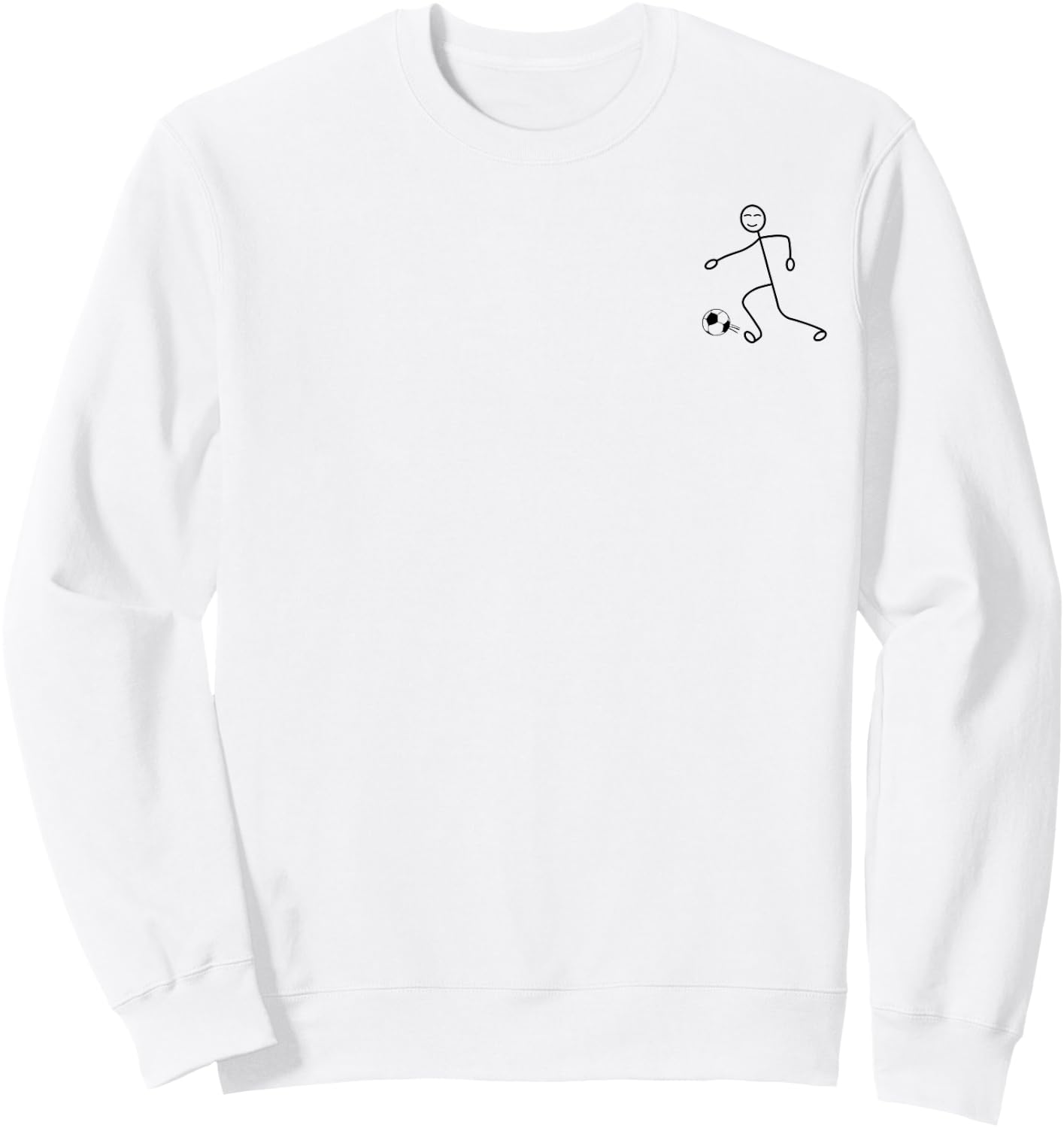 Stick Figure Soccer Player Stick Figure Soccer Player Sweatshirt - Sweatshirt | White