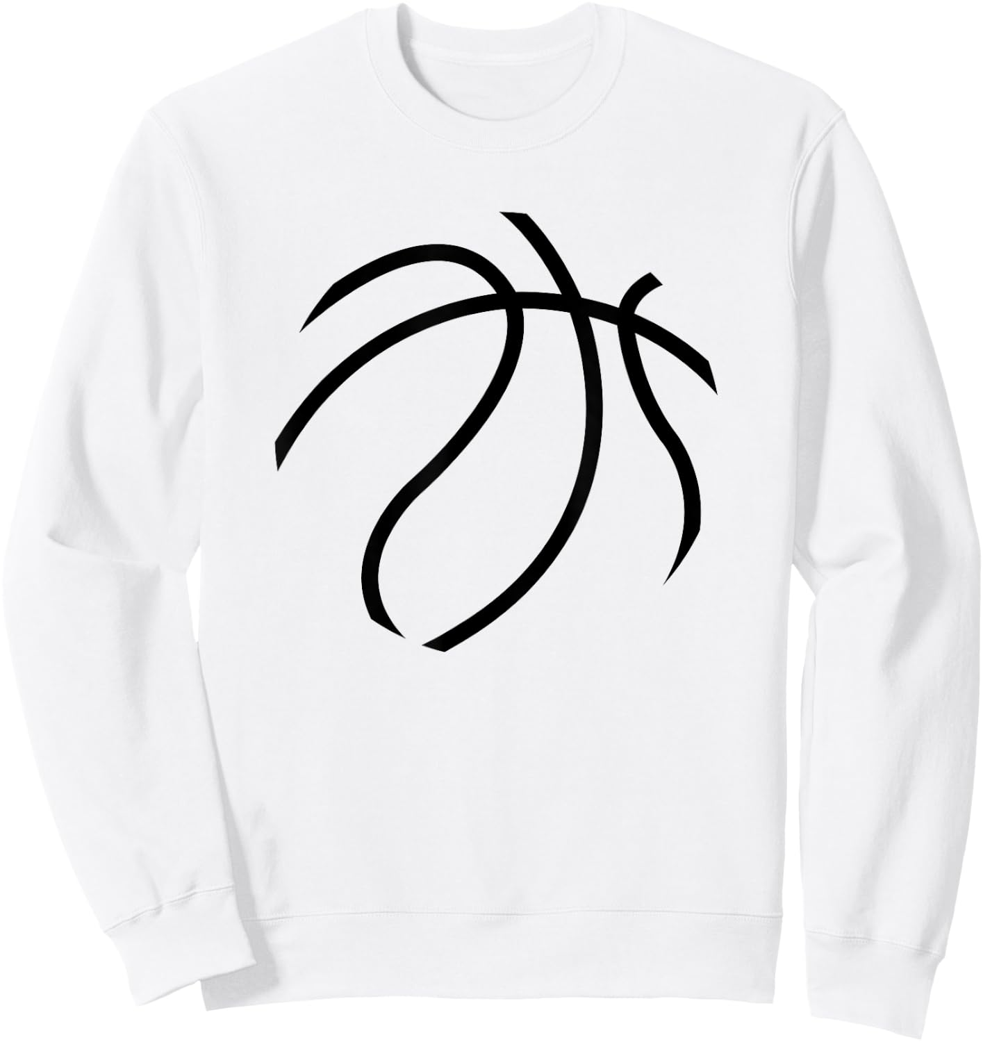 Threadrock -Kids & Adults Basketball Halloween , Orange, Small, Short Sleeve Sweatshirt - Sweatshirt | White