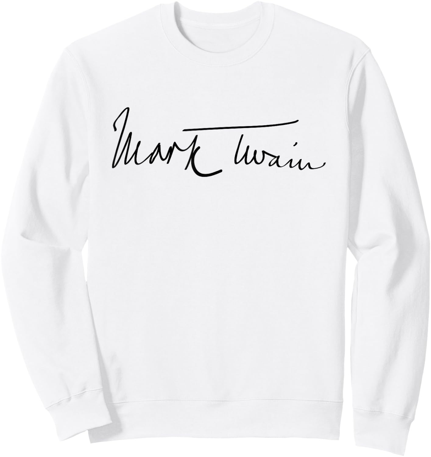 Mark Twain Authentic Signature Sweatshirt - Sweatshirt | White