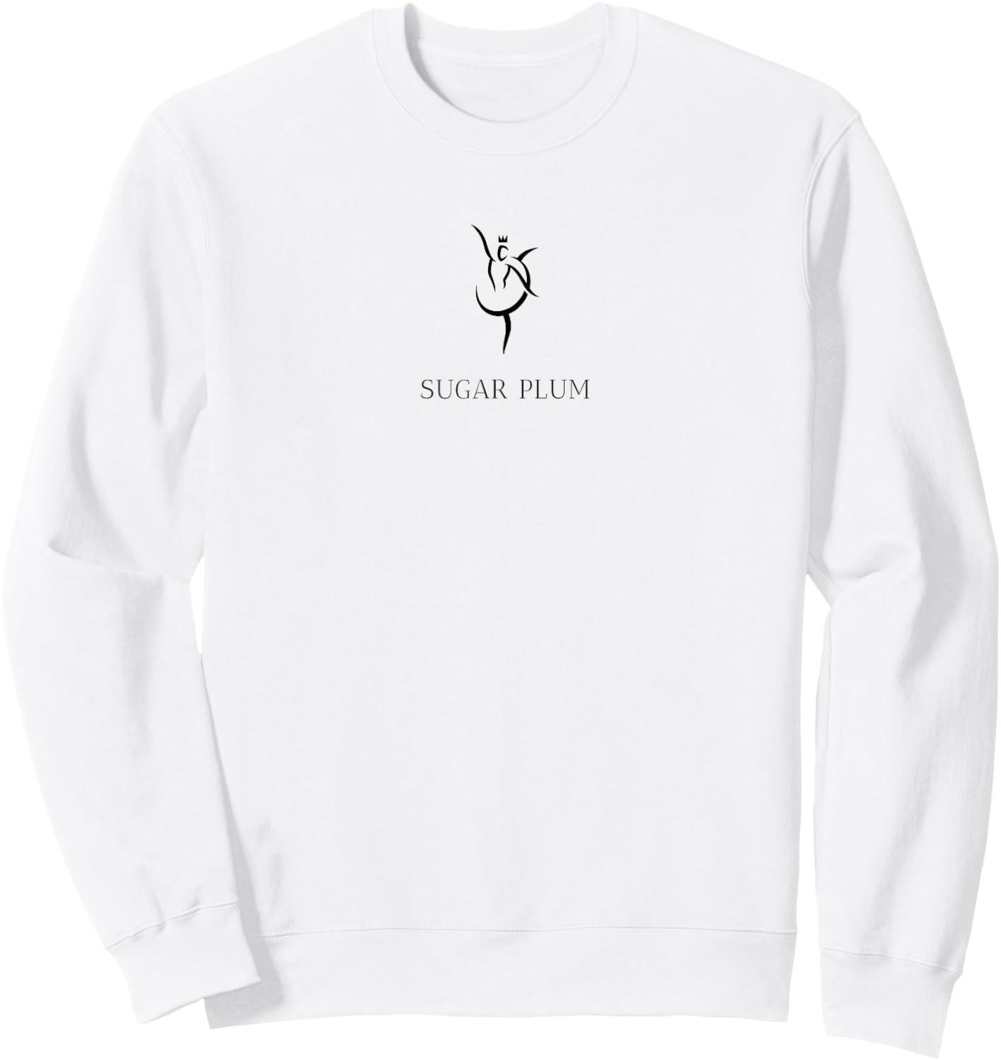 Sugar Plum Fairy Nutcracker Christmas Ballerina Graphic Sweatshirt - Sweatshirt | White