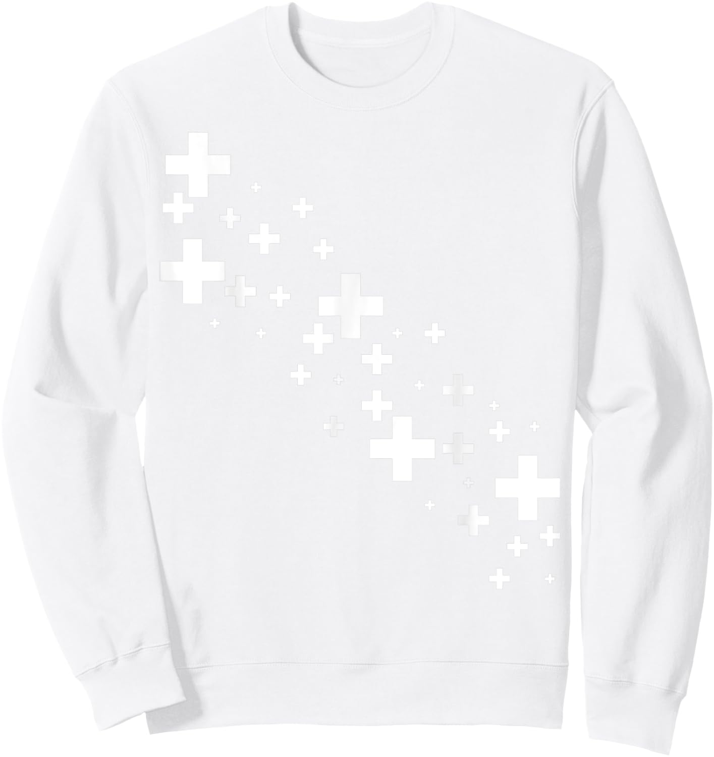 Switzerland Swiss Flag Sweatshirt - Sweatshirt | White