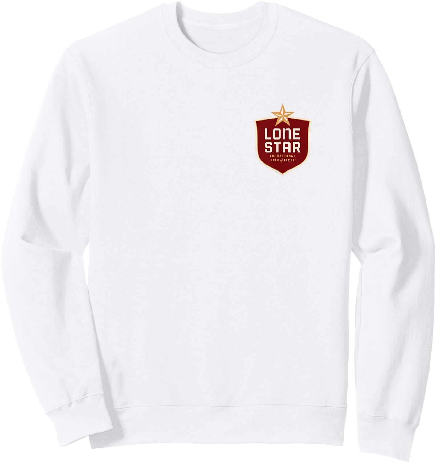 Texas Lone Star Beer Patch Sweatshirt - Sweatshirt | White