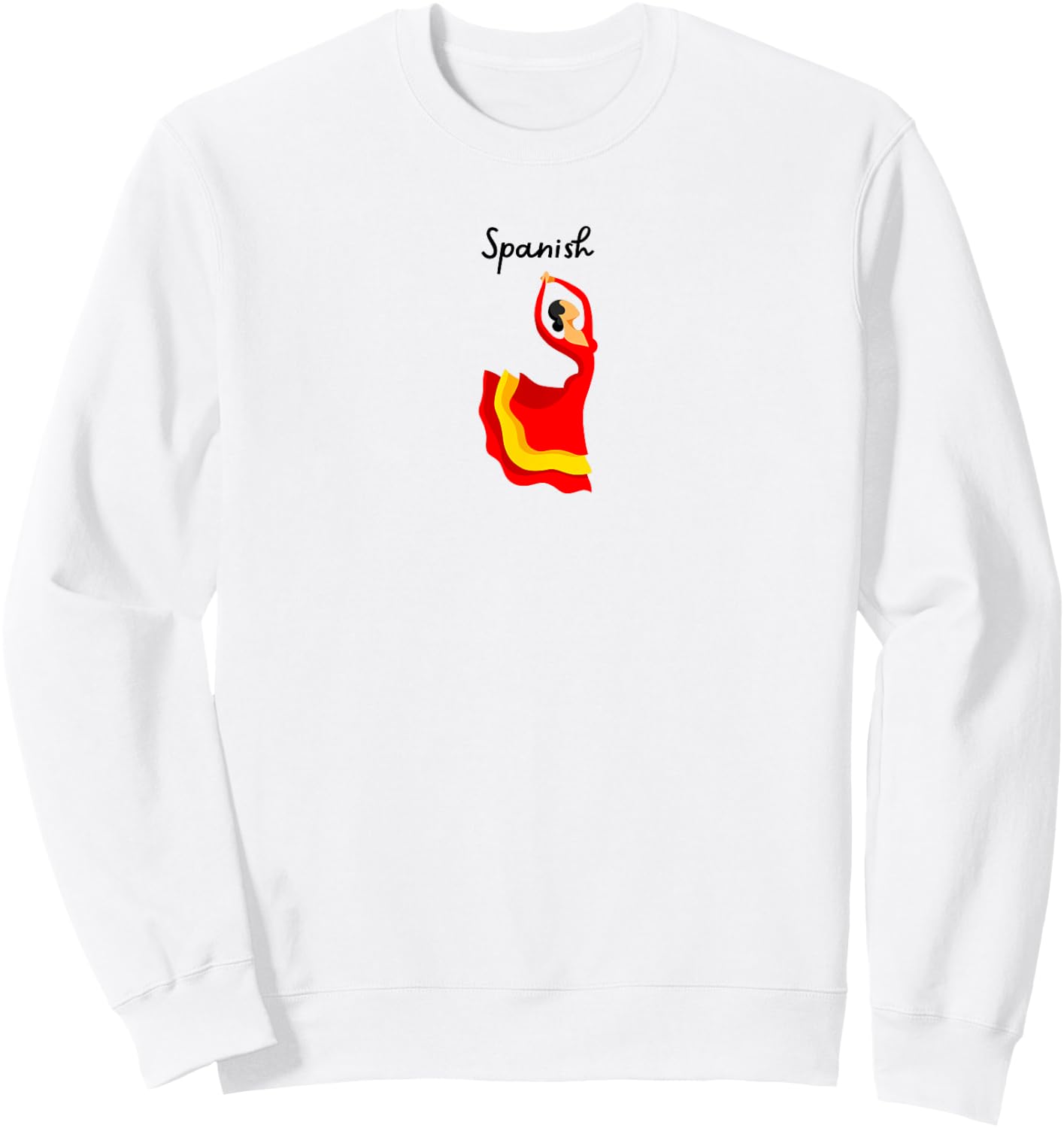 Spanish Dancer Nutcracker Ballet Christmas Holidays Graphic Sweatshirt - Sweatshirt | White