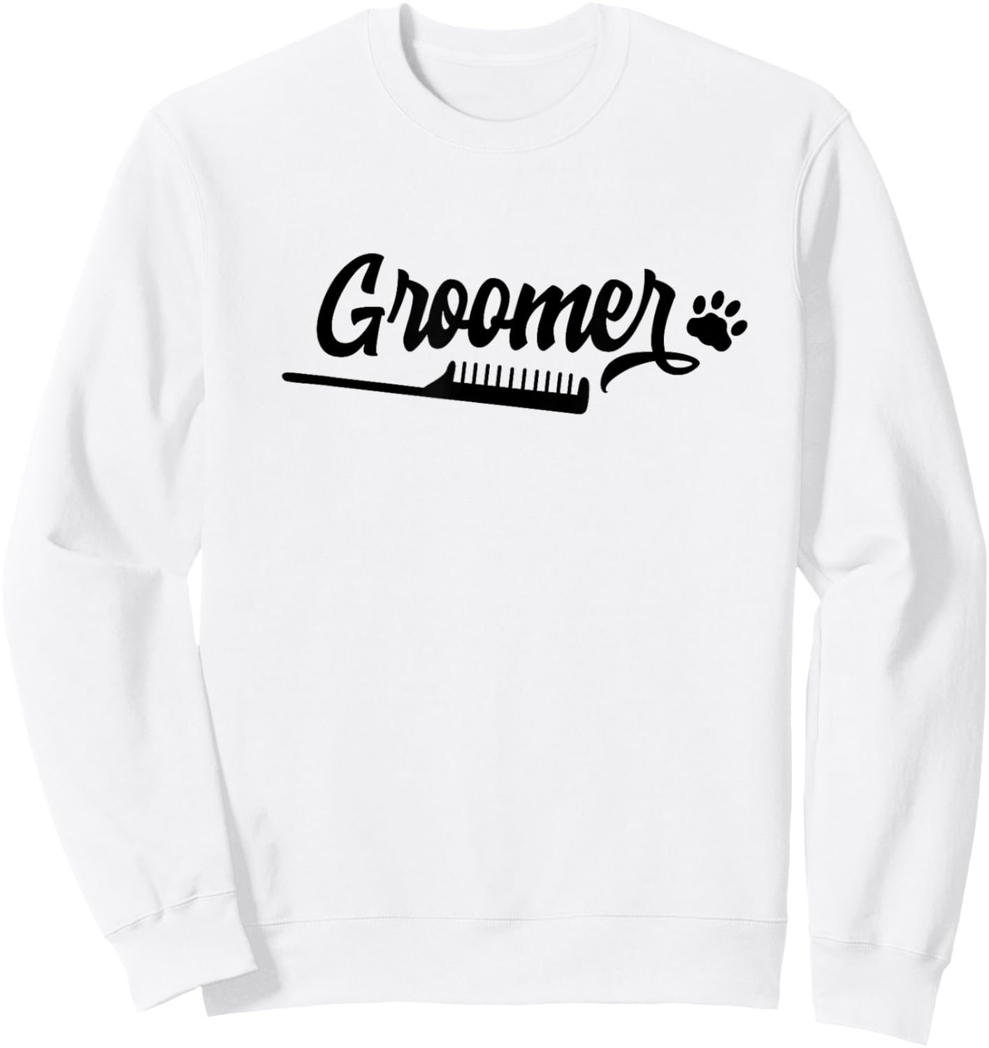 Groomer Grooming Salon Dog Animal Women Sweatshirt - Sweatshirt | White