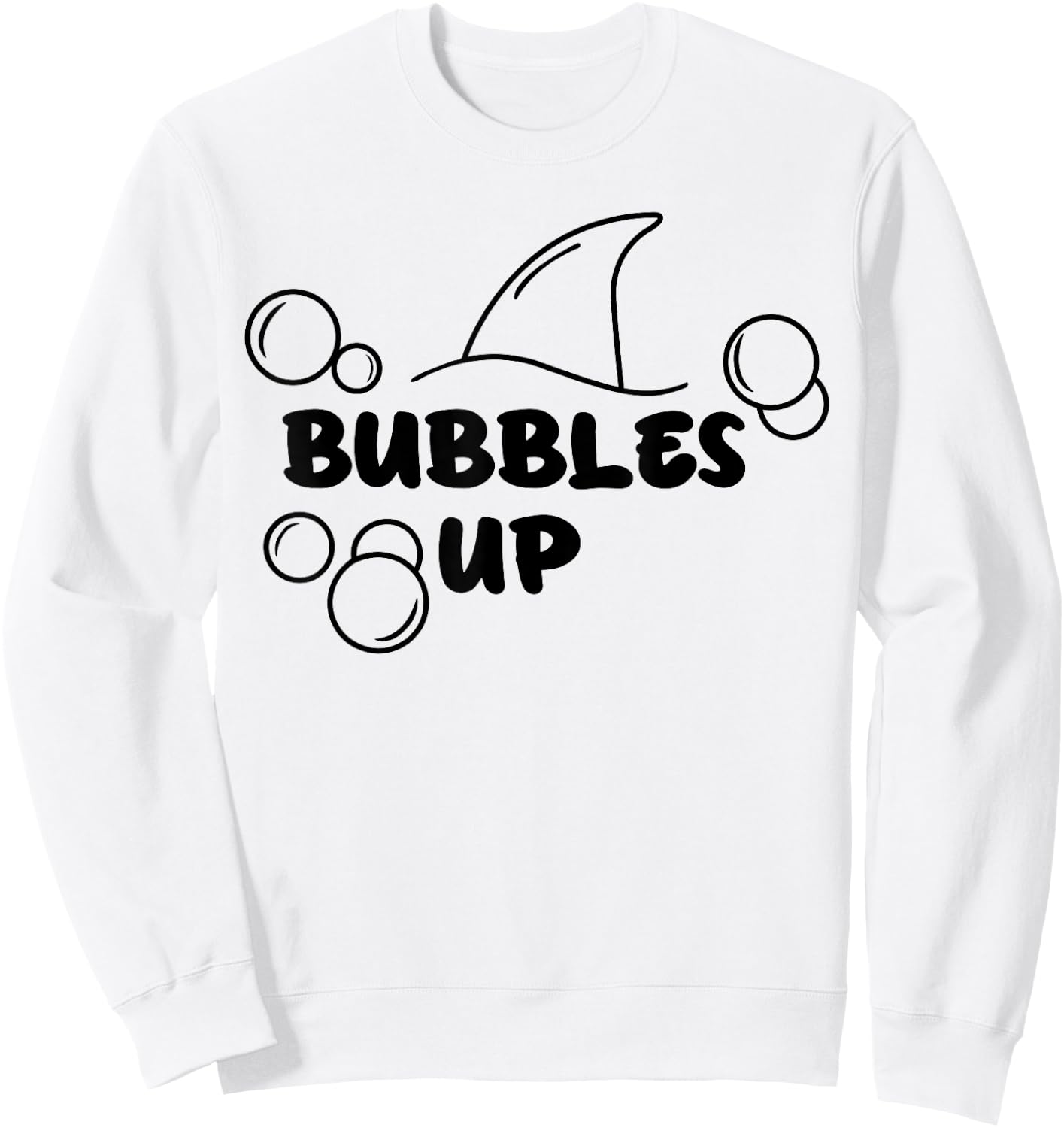 Shark Bubbles Up Sweatshirt - Sweatshirt | White