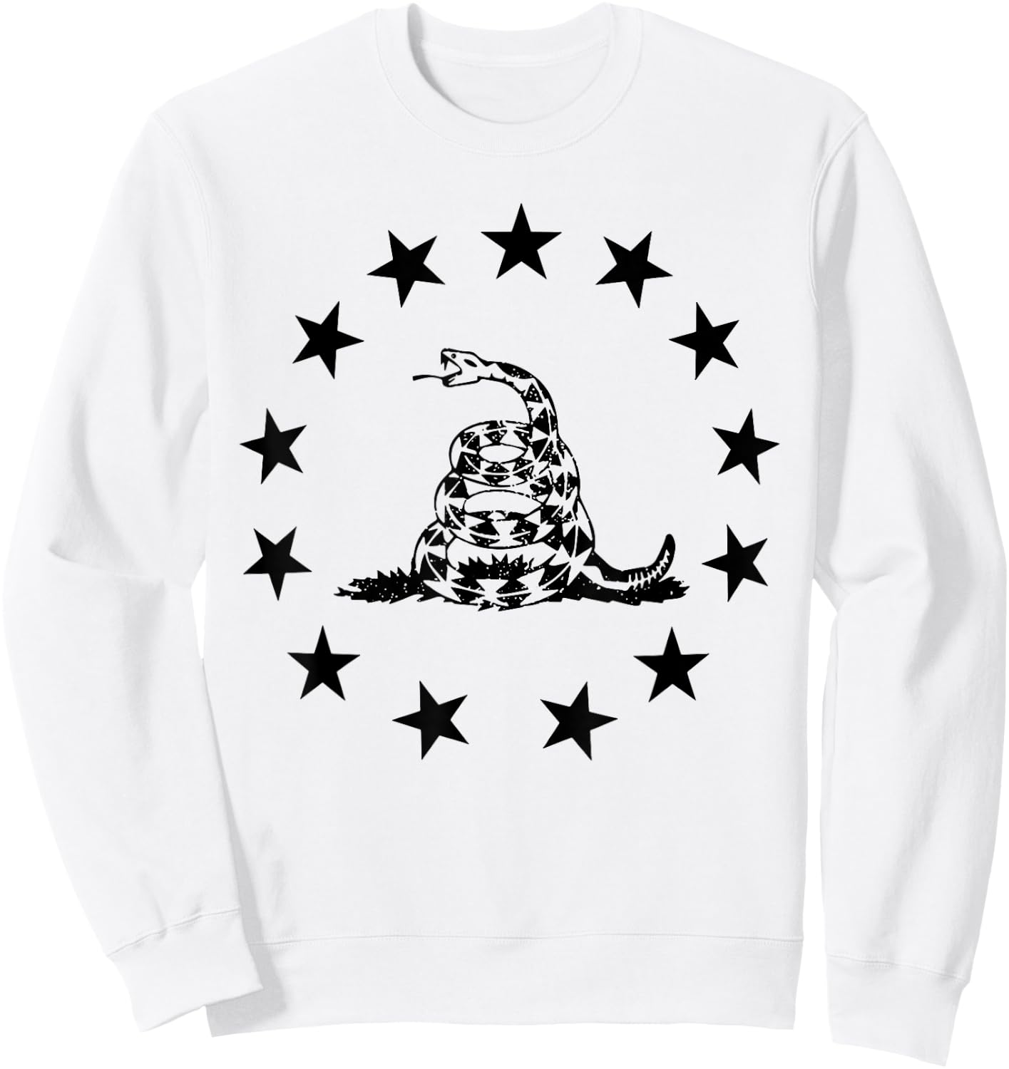 Betsy Ross Gadsden Flag Sweatshirt - Sweatshirt | White