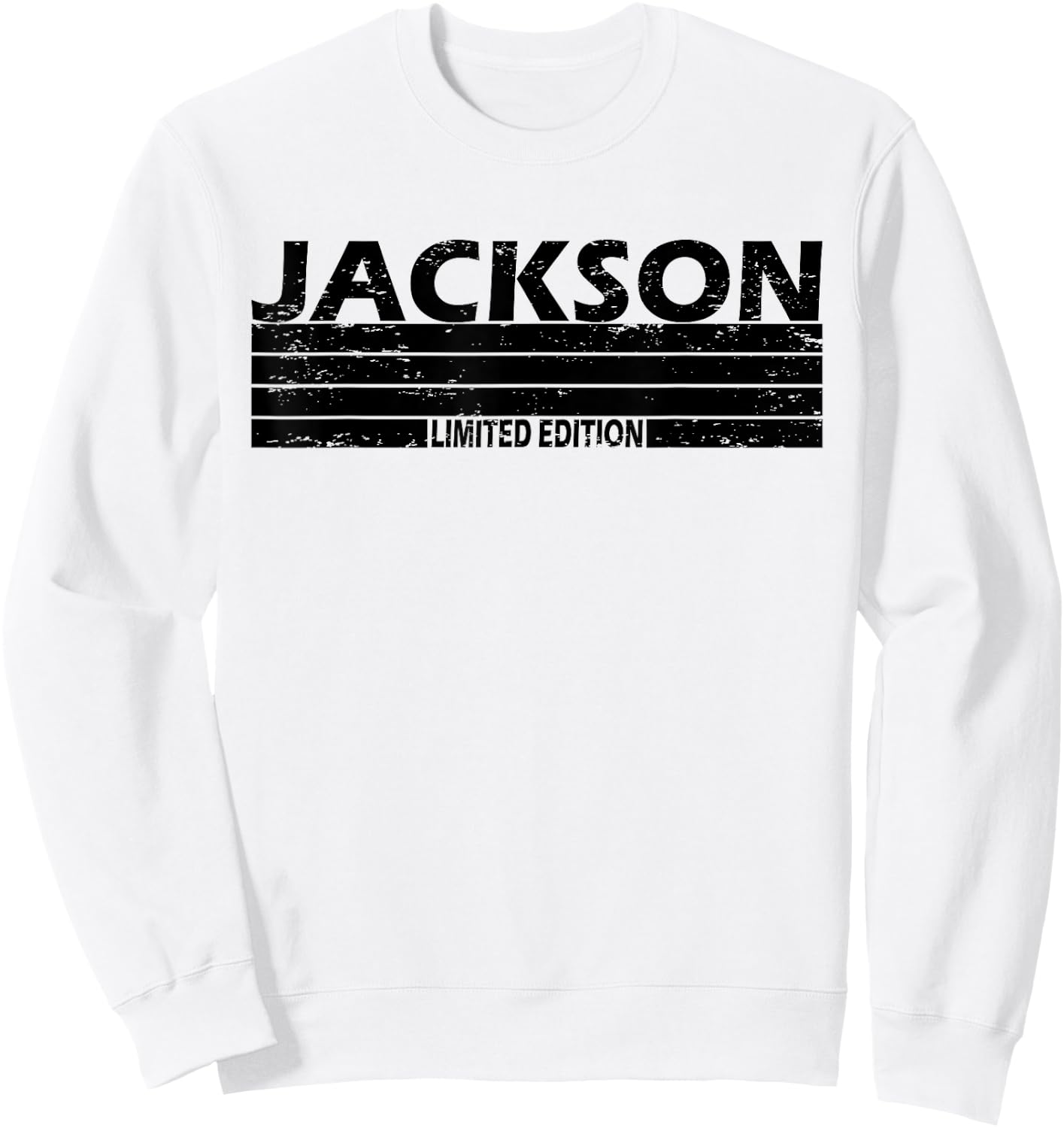 Jackson Surname Limited Edition Retro Vintage Style Sunset Sweatshirt - Sweatshirt | White