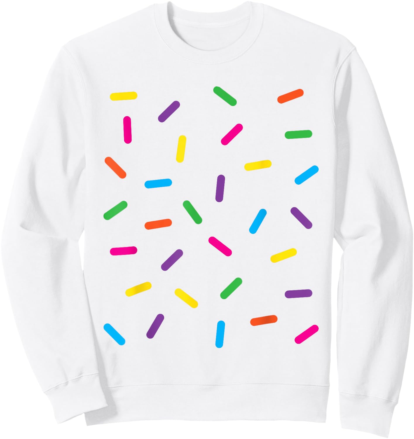 Funny Ice Cream Rainbow Sprinkles Jimmies Halloween Costume Men Women Kids Sweatshirt - Sweatshirt | White