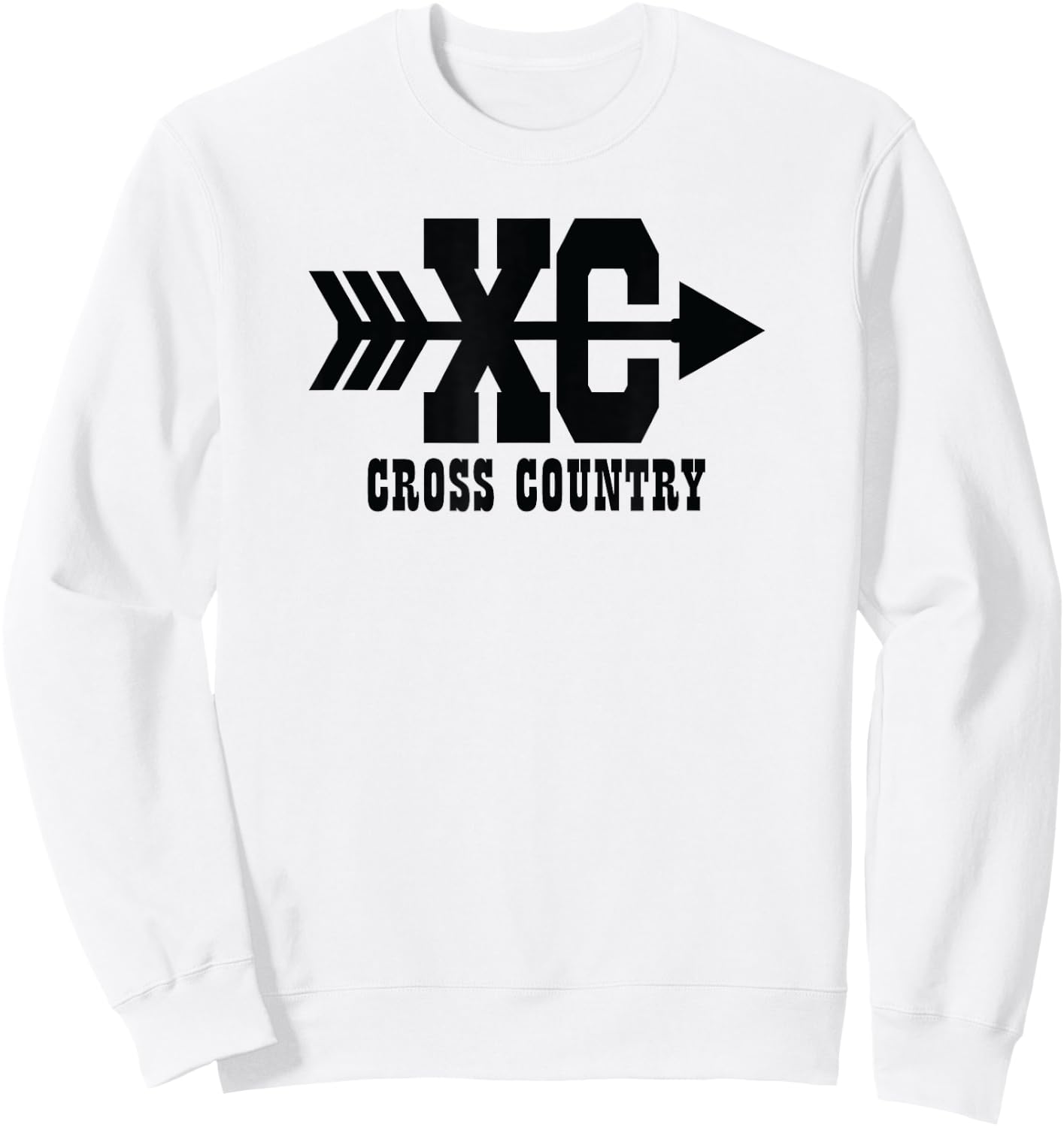XC - A Cross Country Running Design Sweatshirt - Sweatshirt | White